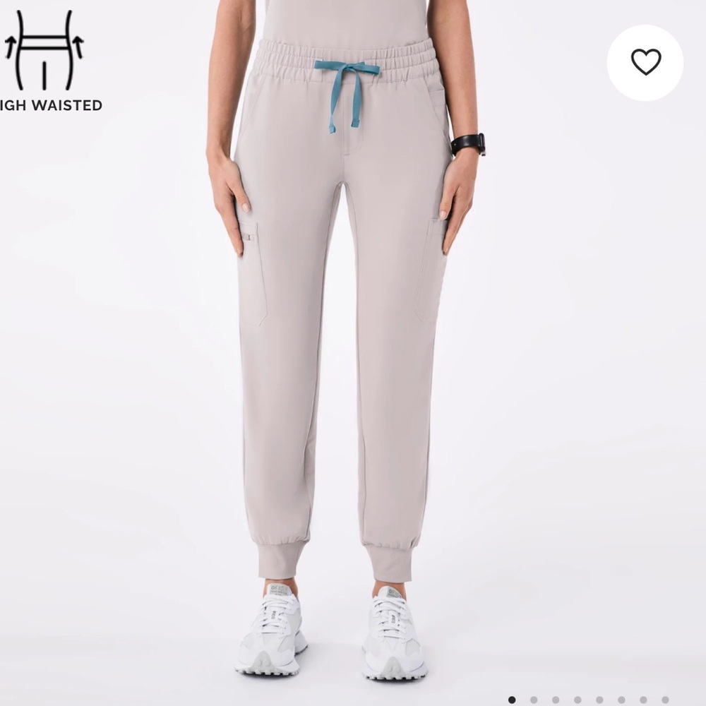 Figs - Slate High Waisted Uman Relaxed - Jogger Scrub Pant